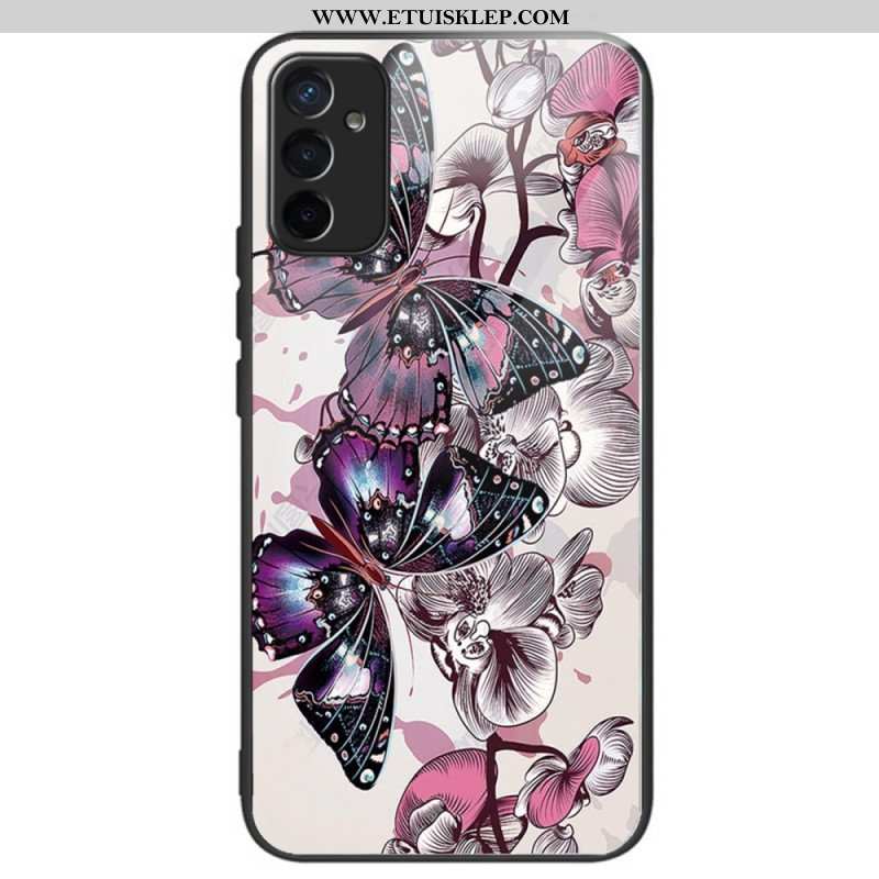 Etui do Samsung Galaxy M13 Motyle Odmiana Szkło Hartowane